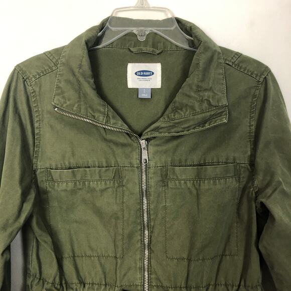 Old Navy Women's Full Zip Utility Twill Jacket S - Picture 4 of 14